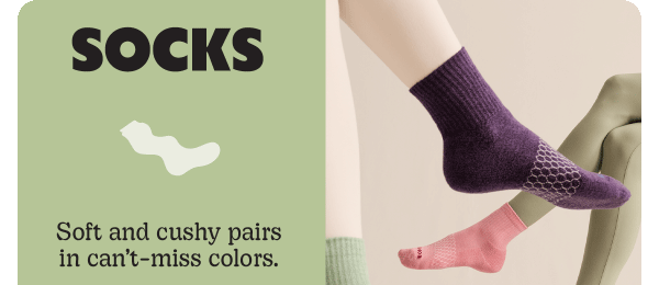 SOCKS | Soft and cushy pairs in can't-miss colors.