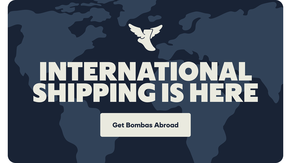 INTERNATIONAL SHIPPING IS HERE | Get Bombas Abroad