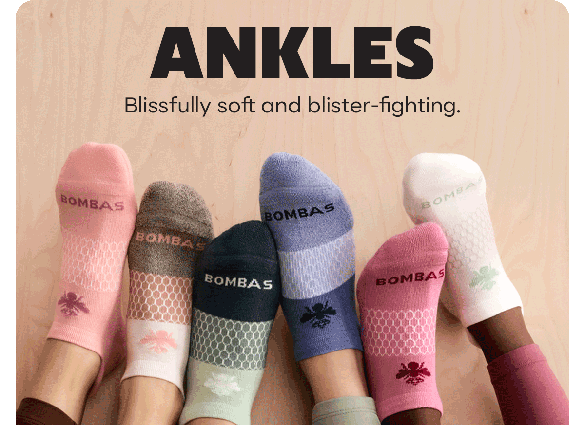 ANKLES | Blissfully soft and blister-fighting.