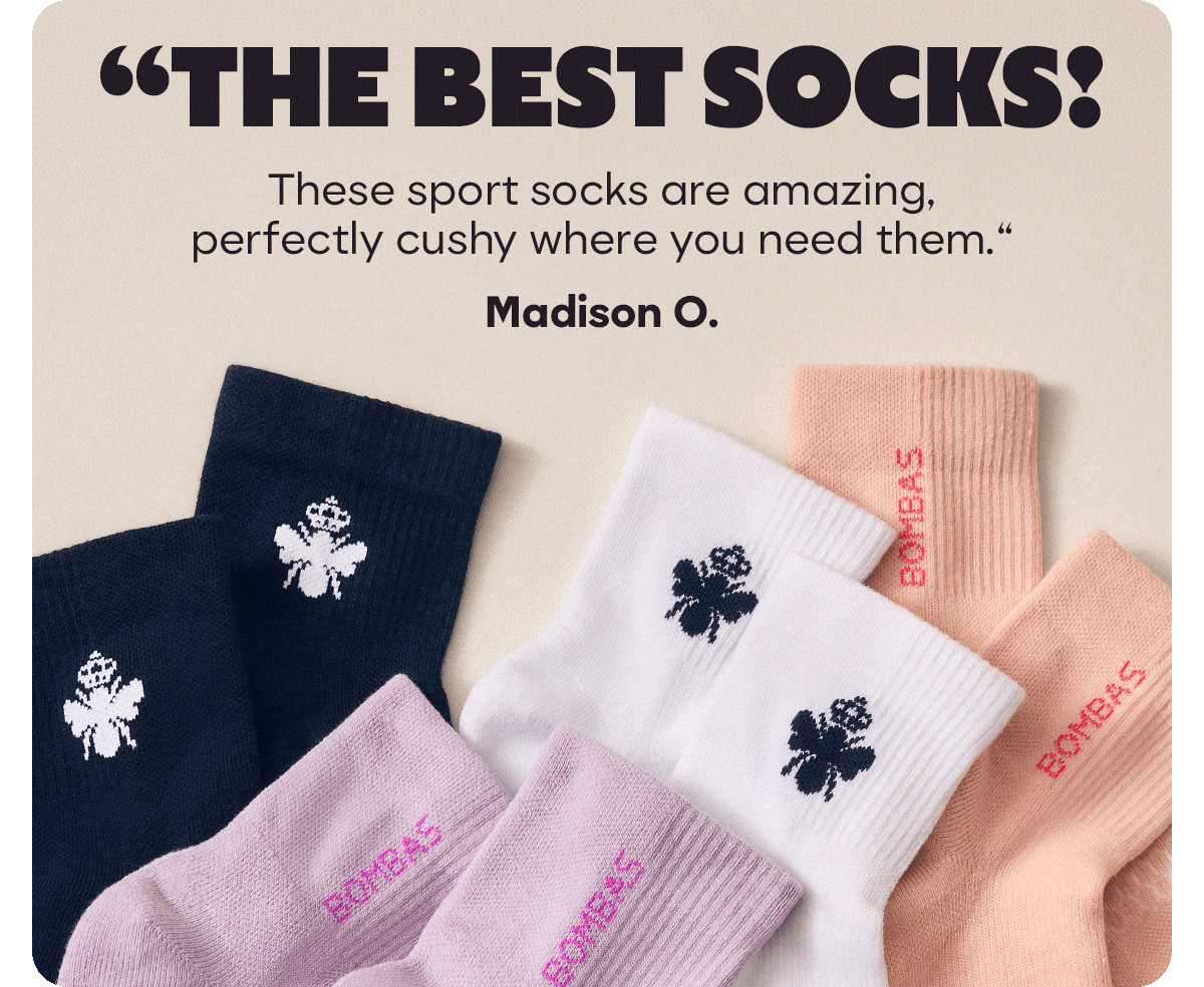 THE BEST SOCKS! | These sport socks are amazing, perfectly cushy where you need them. | Madison O.