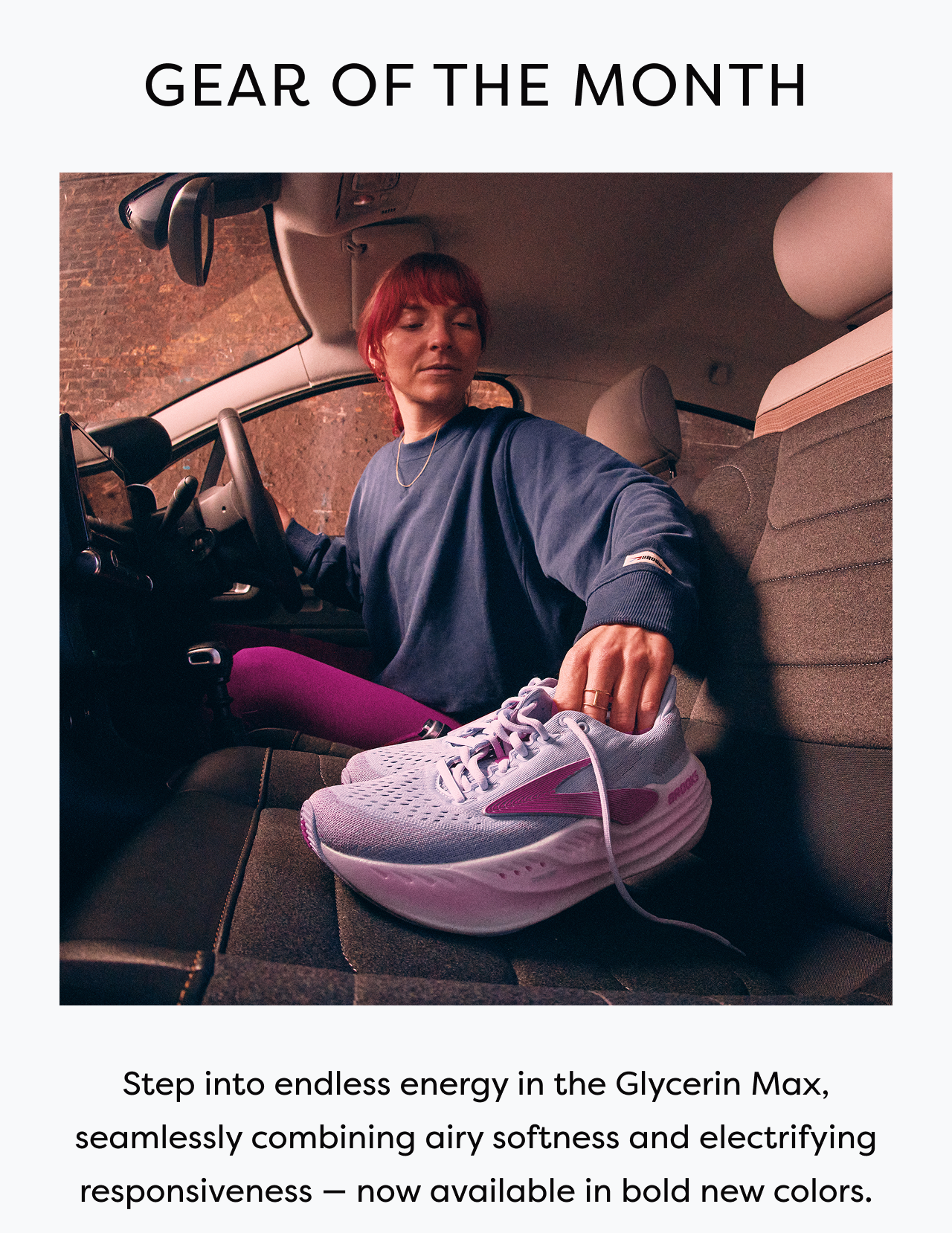 GEAR OF THE MONTH | Step into endless energy in the Glycerin Max, seamlessly combining airy softness and electrifying responsiveness - now available in bold new colors.