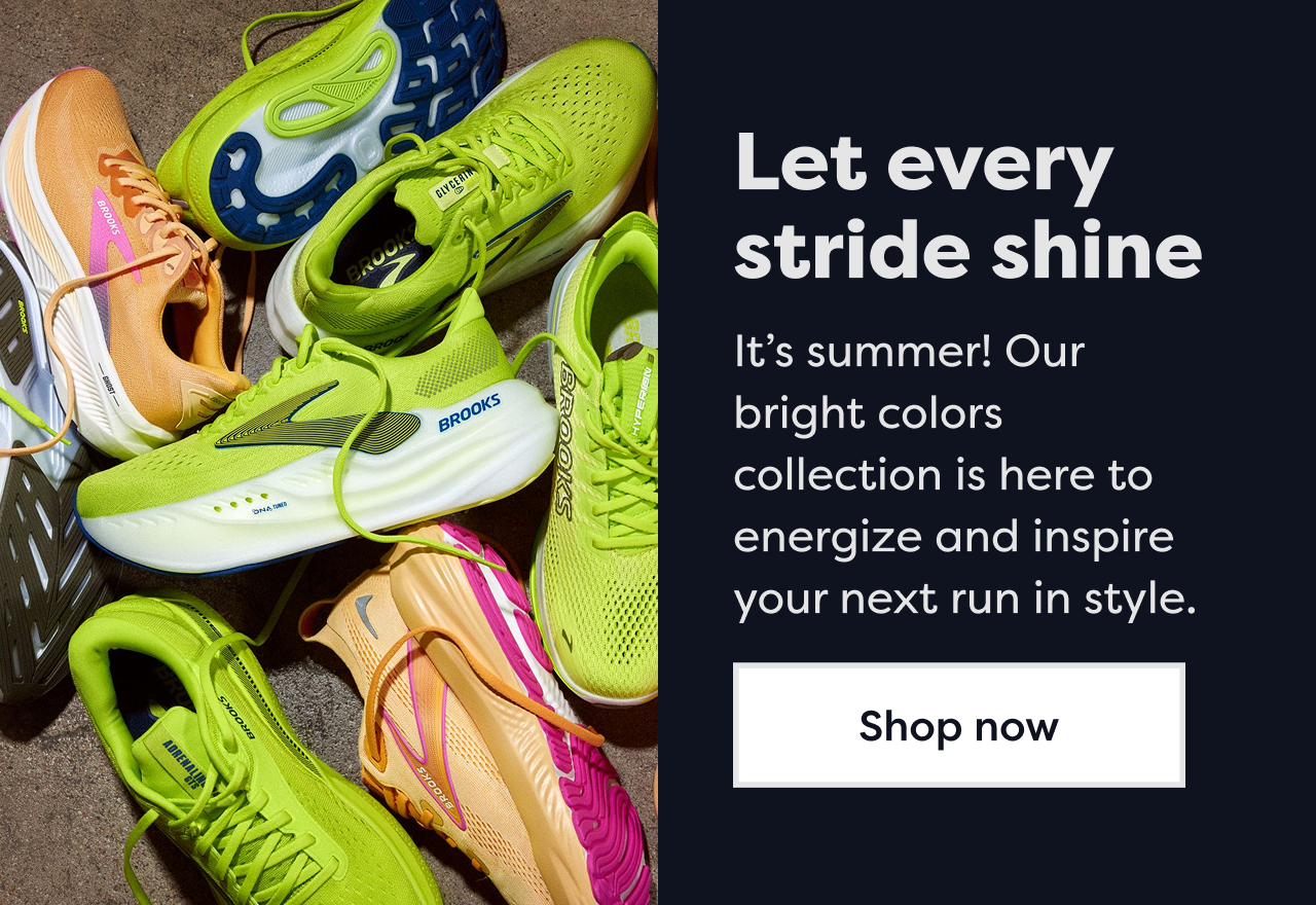 Let every stride shine | It's summer! Our bright colors collection is here to energize and inspire your next run in style. | Shop now