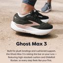 Ghost Max 3 | Built for plush landings and cushioned support, the Ghost Max 3 is raising the bar on your runs featuring high-stacked cushion and GlideRoll Rocker, so every step feels like your first.