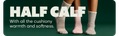 HALF CALF | With all the cushiony warmth and softness.