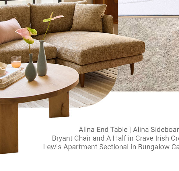 Lewis Apartment Sectional in Bungalow Cafe